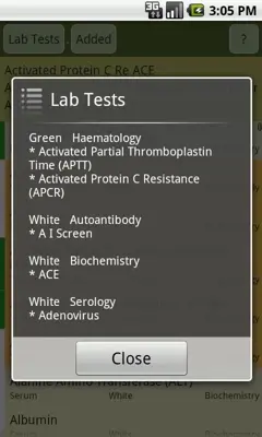 PediResi Lab Tests android App screenshot 0